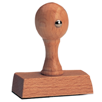 Holz-Firmenstempel